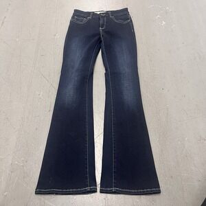 BKE Stella Mid Rise Slim Fit Flare Jeans Women's Size 27x33.5 Medium Wash Denim